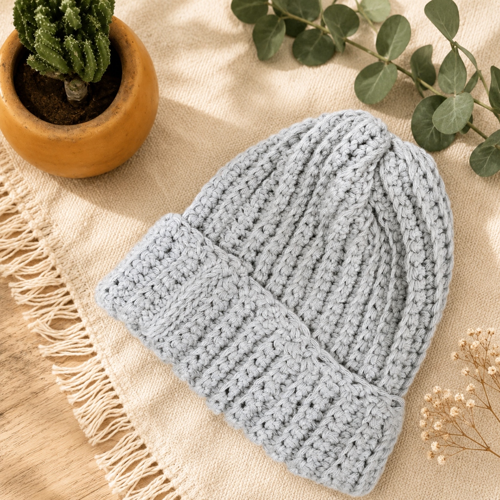 Artisan Ribbed Knit Beanie