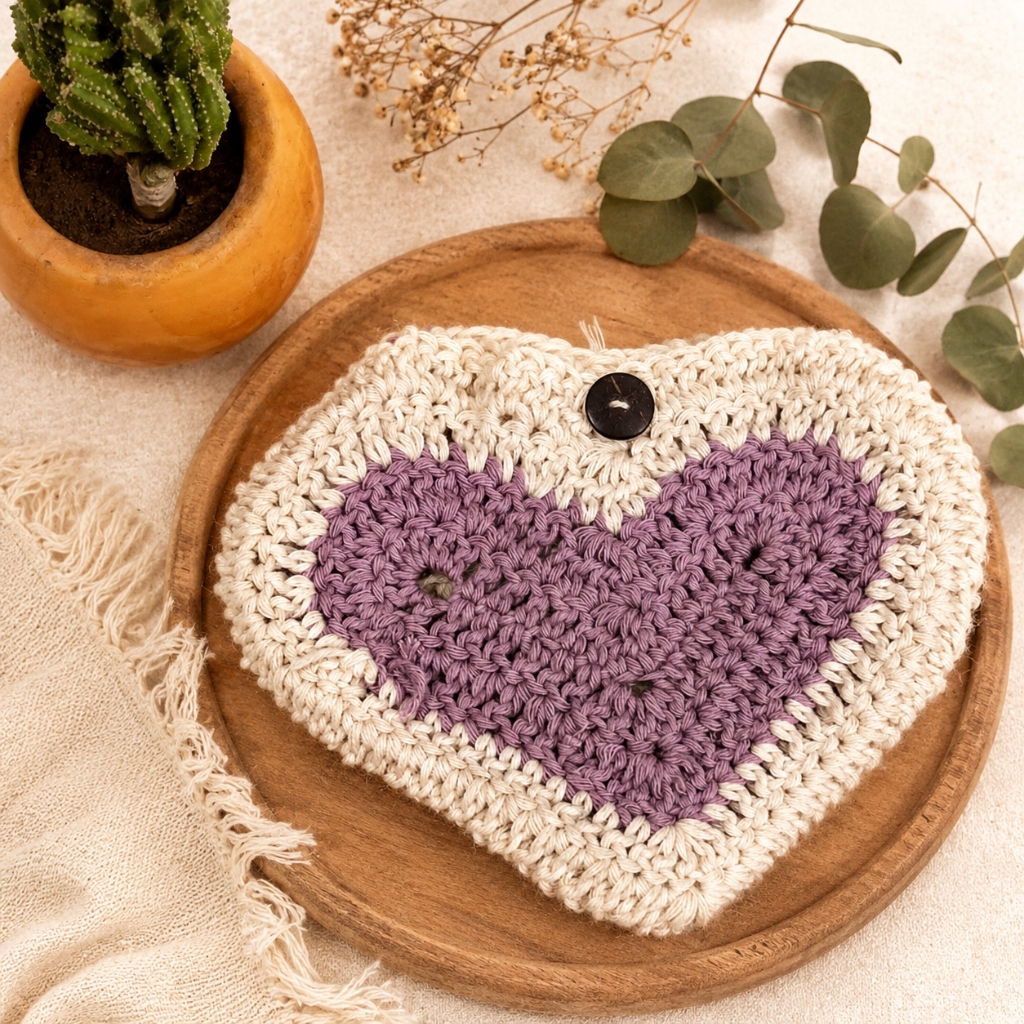 Sweetheart Crochet Pouch